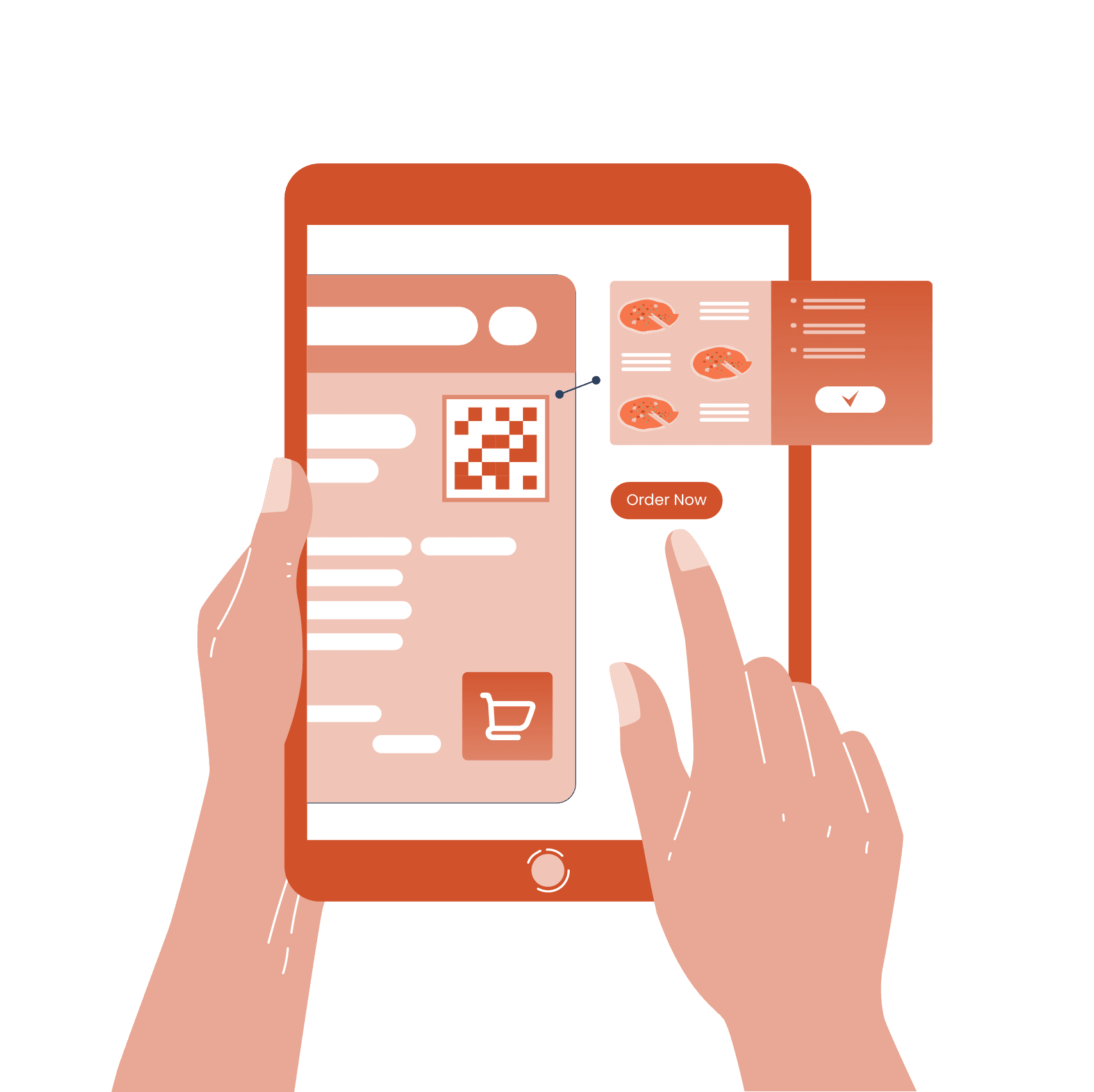 Instant access to full menu.
